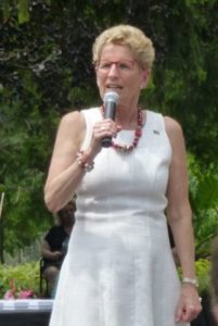 Ontario Premier Kathleen Wynne, at MP Robert Oliphant's 2017 Canada Day Celebration, Edwards Gardens, Toronto