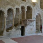 In Alcobaça Monastery's refectory, there was silence at meals except for Bible readings from this pulpit.