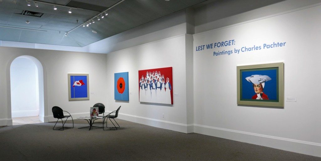 Photo from the 2018 exhibition of Charles Pachter's work at the Art Gallery of Northumberland, Cobourg