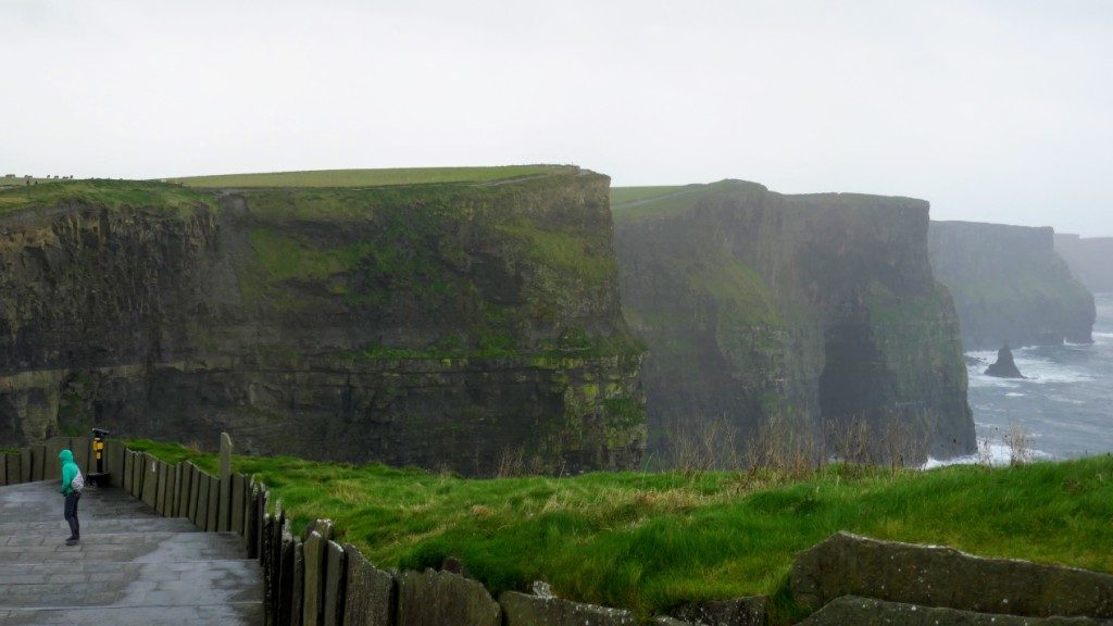 The awe-inspiring Cliffs of Moher, on the Atlantic (west) coast of Ireland
