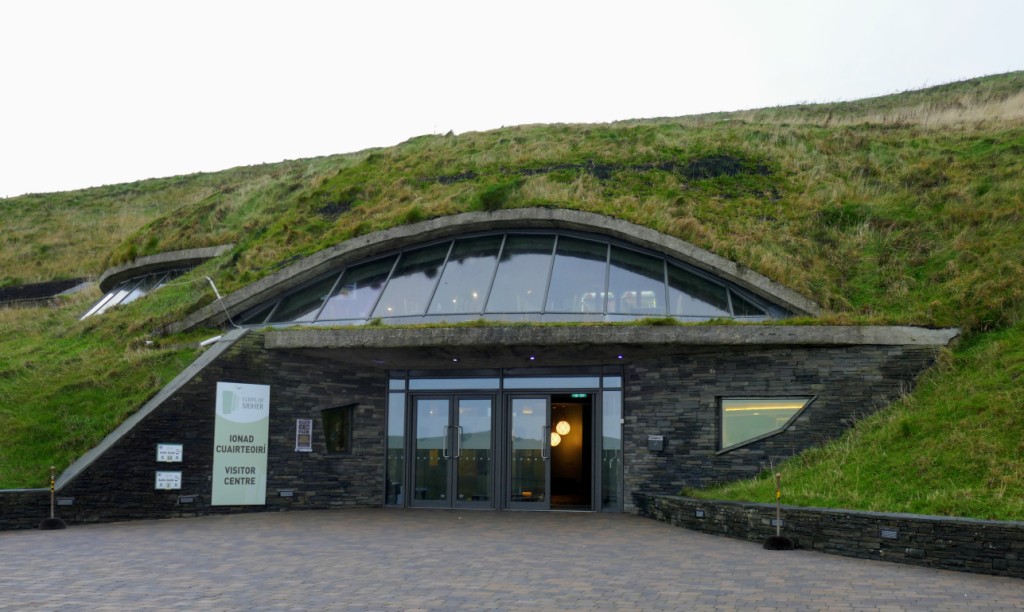Cliffs of Moher Visitor Centre. Other people have described the building as like a Hobbit house and ... yes. In a very good way.