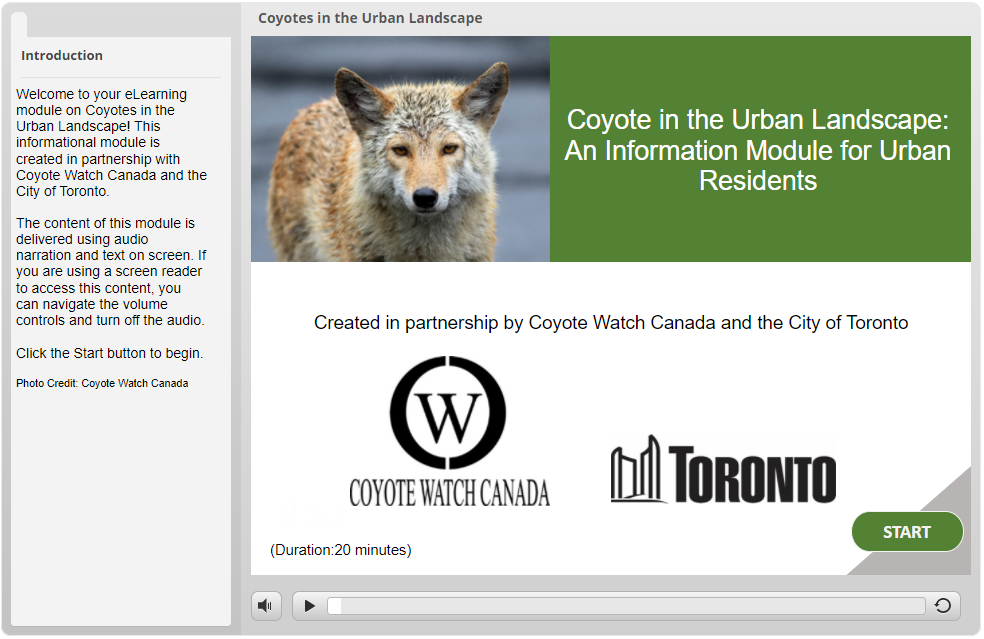 This City of Toronto eLearning module is well done and quite educational.