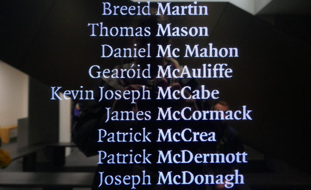 Kevin Joseph McCabe (no relation) served with the rebels at the GPO during the 1916 Easter Rising.