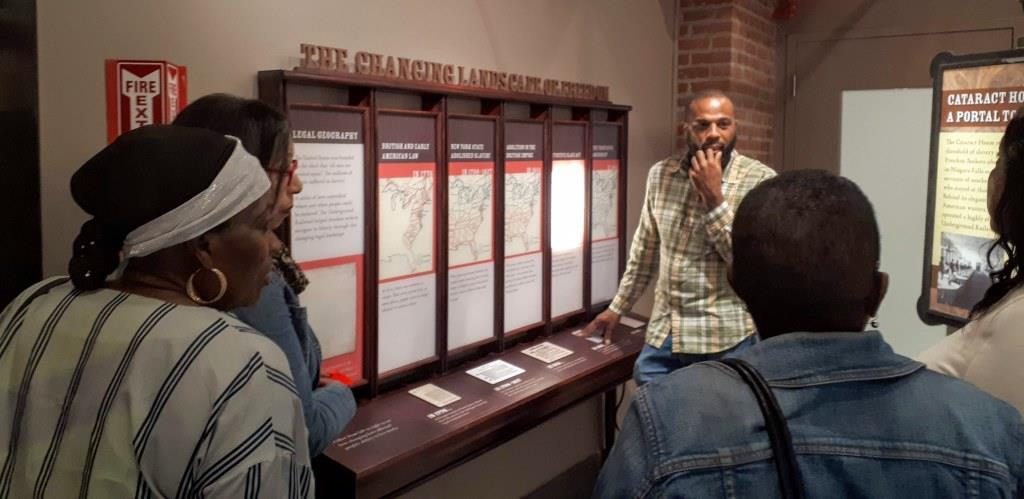 A tour led by Saladin Allah, the third-great grandson of underground railroad freedom seeker Josiah Henson, highlighted the legal geography of the era the underground railroad was in operation.