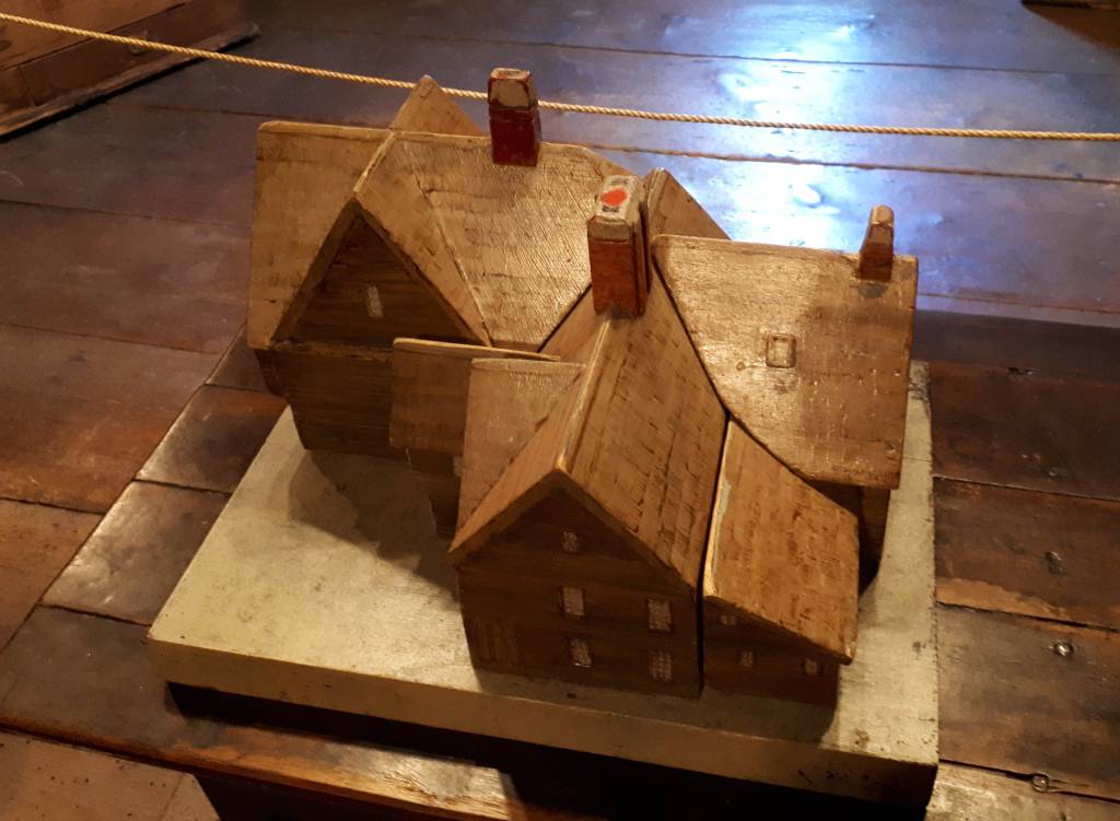 There's a great block model of the house on display, showing how various sections were added over the years.