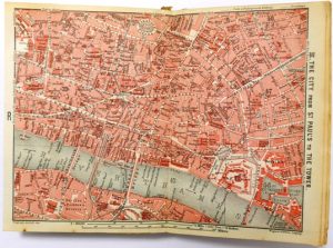 Map of The City of London, 1908